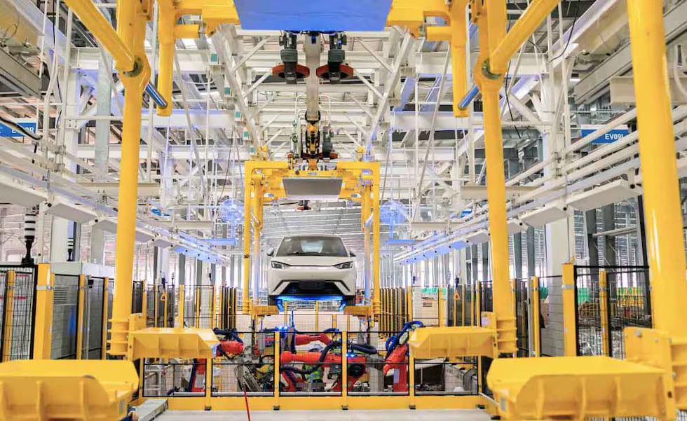 Imagen de la fábrica de BYD
