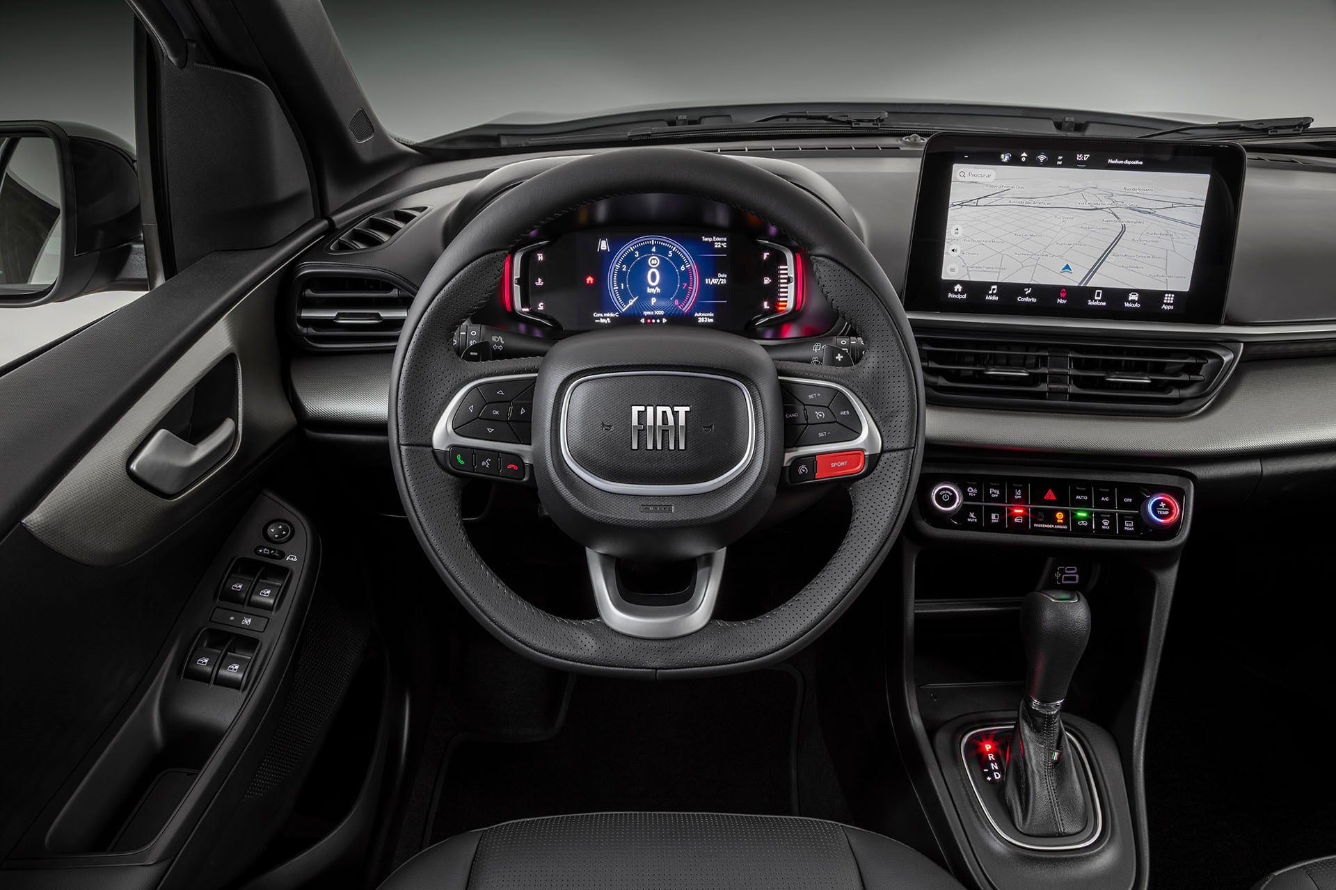 Interior del Fiat Pulse