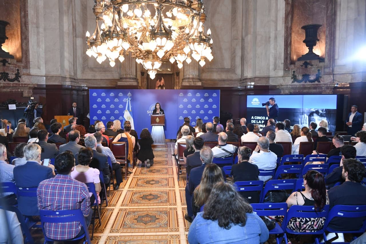 El acto a 5 años de la pandemia que encabezó Victoria Villarruel