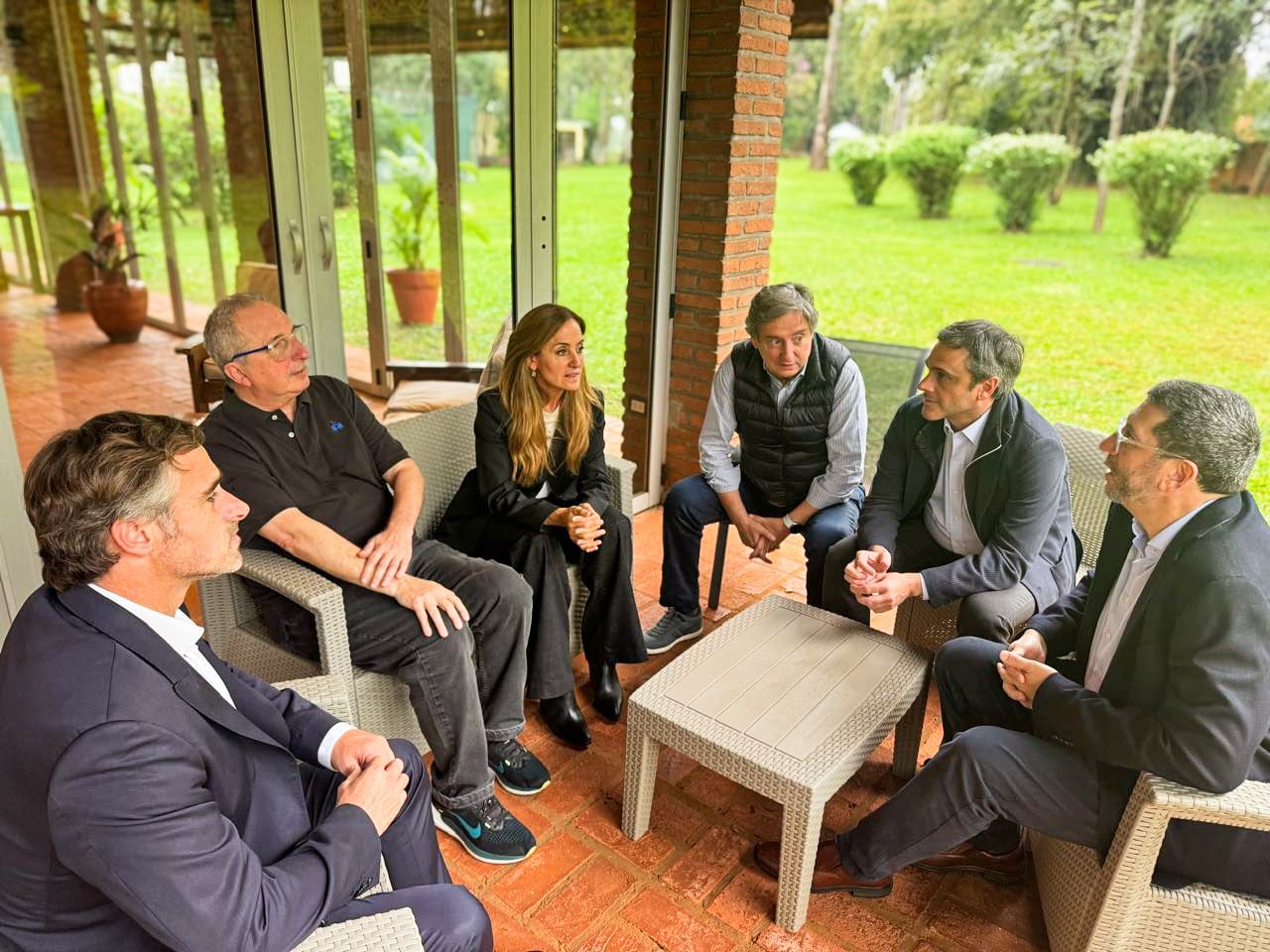 Los referentes del PJ federal junto al gobernador Passalacqua en Misiones