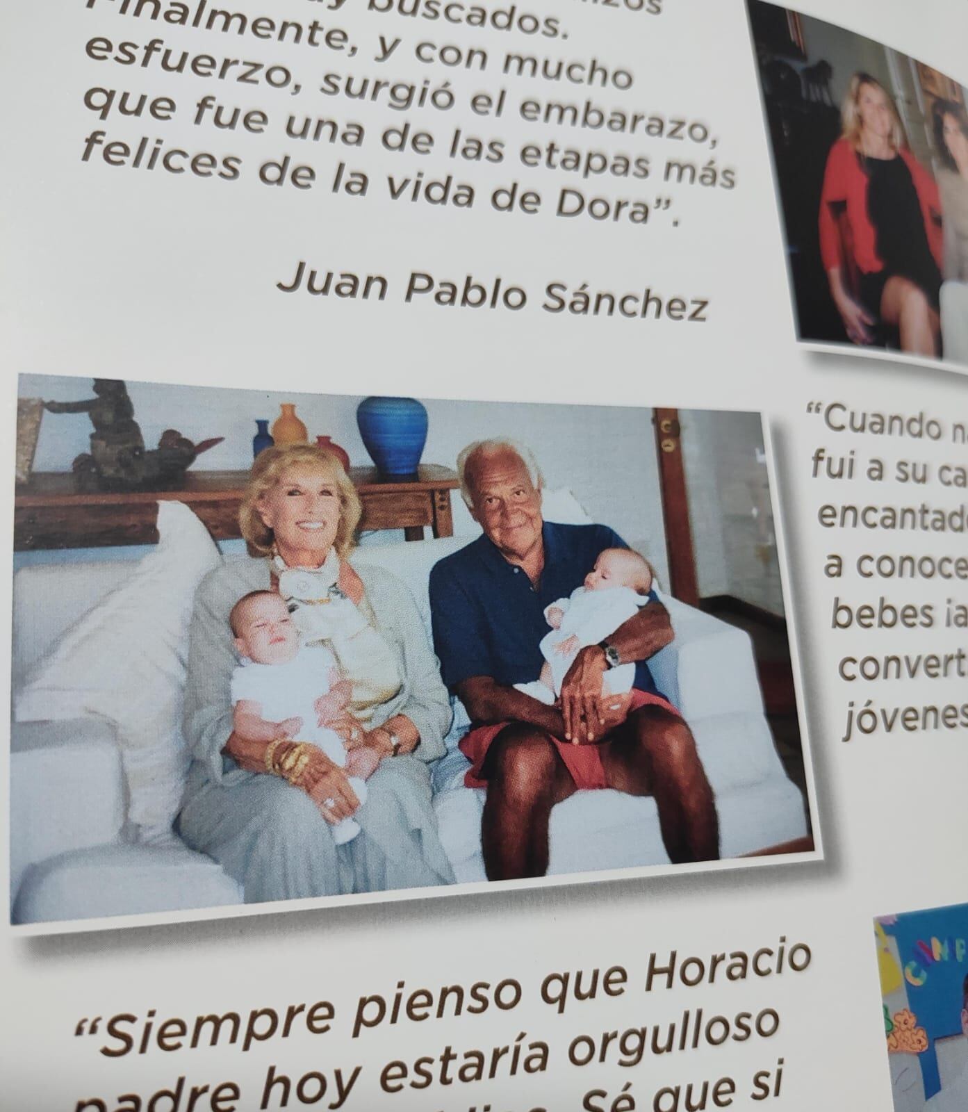 Mirtha Legrand junto a Horacio Rodríguez Larreta (padre) y sus mellizos. “Cuando nacieron sus gemelos fui a su casa a saludar a su encantadora mujer Dora y a conocer a sus amorosos bebés”, destacó Mirtha Legrand