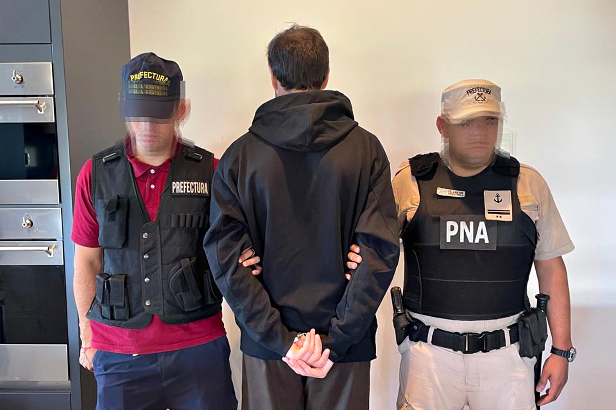 Piccirillo durante la detención