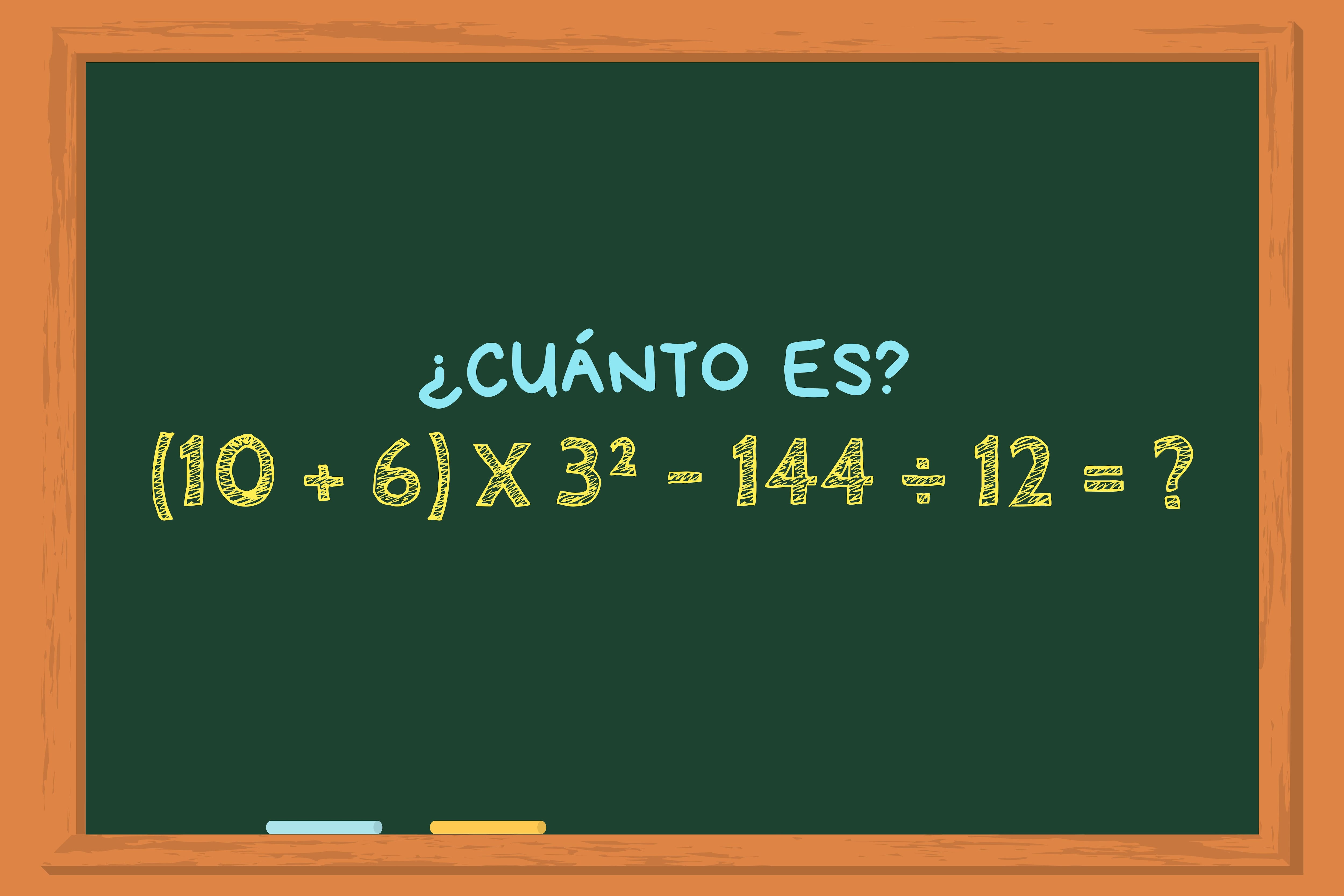 Animate a resolver este ejercicio matemático en un minuto y poné a prueba todos tus conocimientos