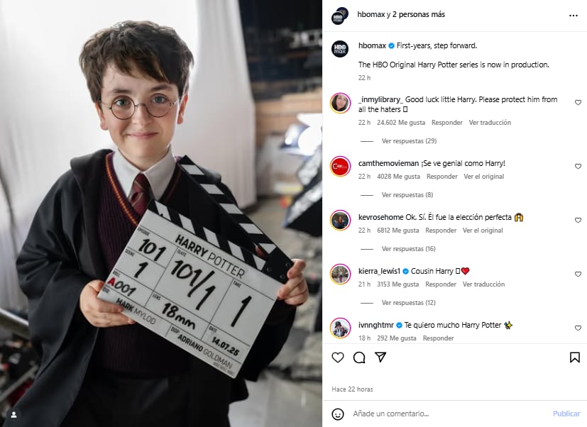 HBO compartió la primera foto de Dominic McLaughlin como Harry Potter