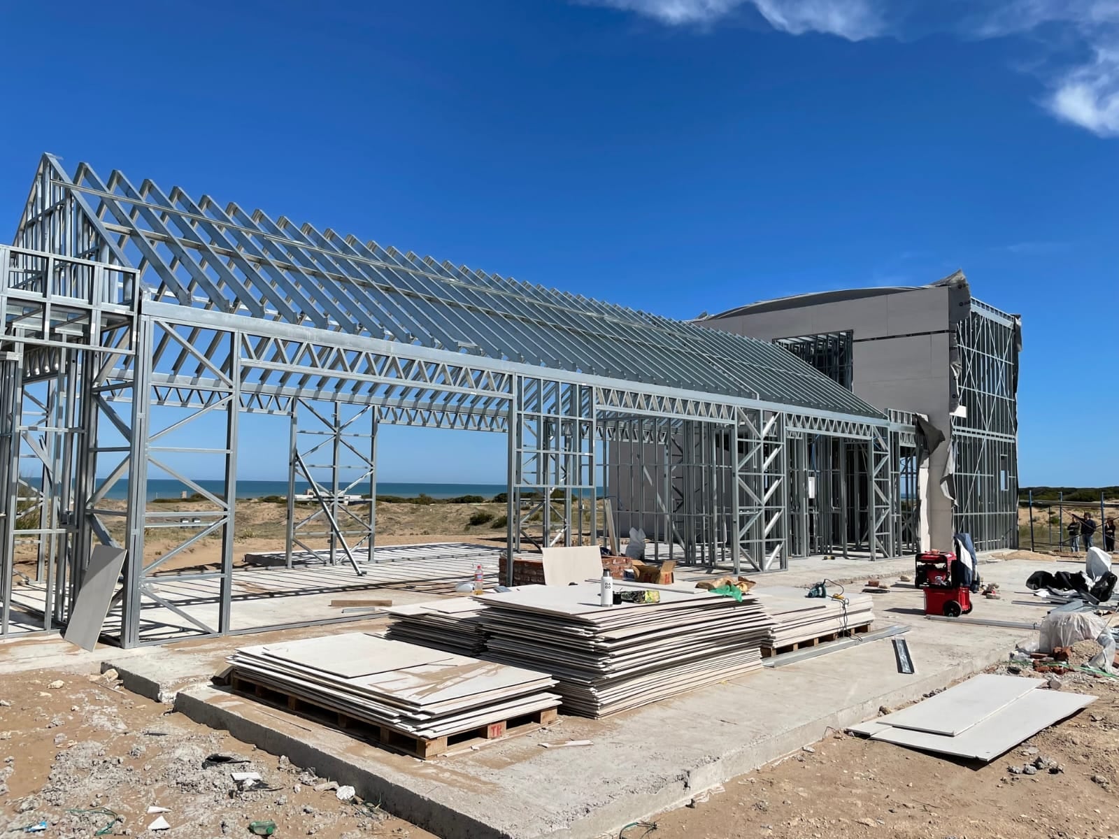 La construcción en seco evita el uso de agua a la hora de construir
