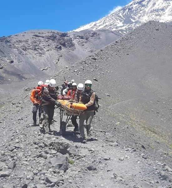 Volcán Lanín: tras el episodio con Christian Patersen, debieron rescatar a otra turista