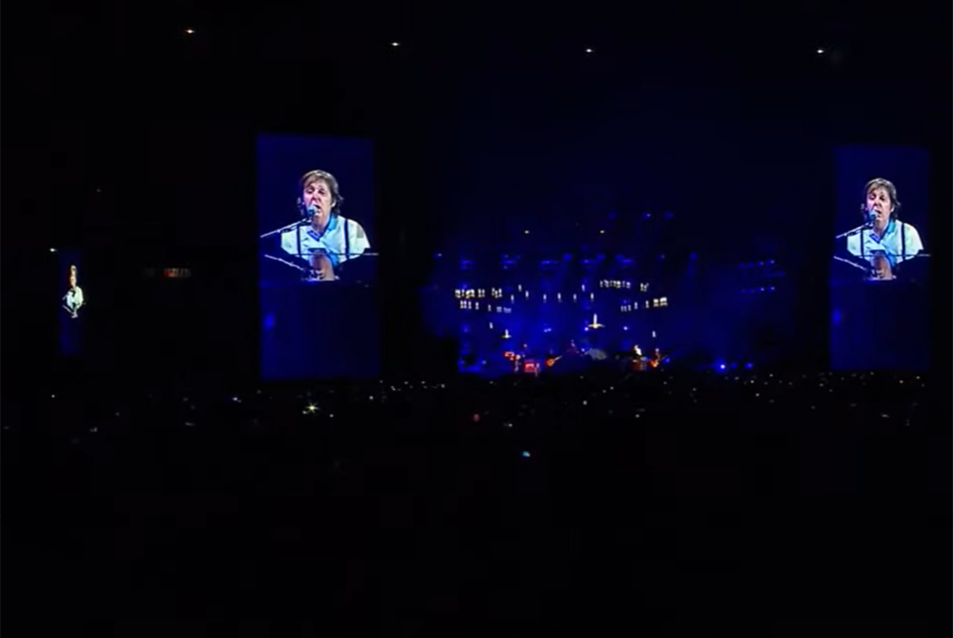 Paul McCartney en el Estadio Azteca de México en el año 2012