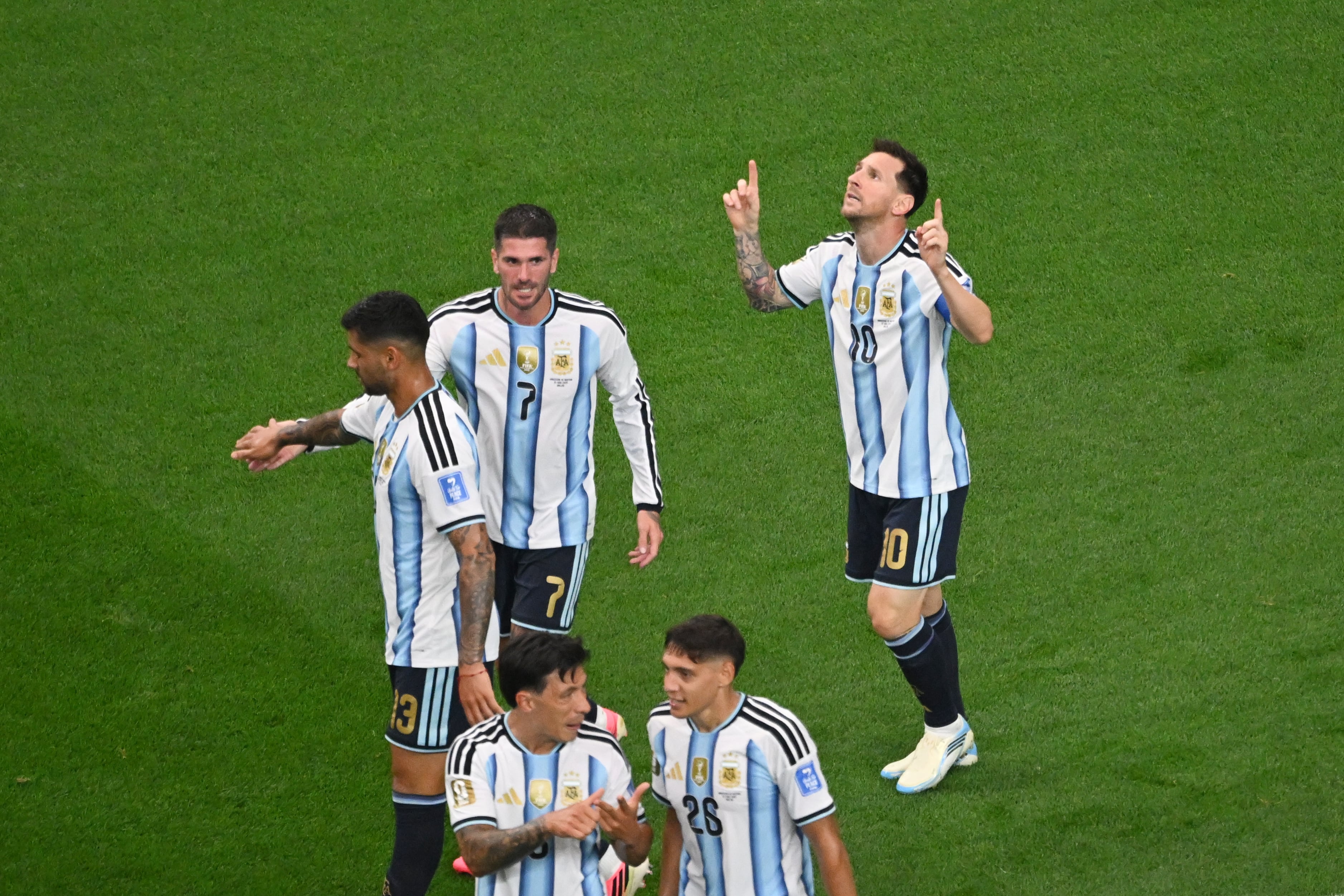 Lionel Messi volvió a escribir una página histórica en los Mundiales