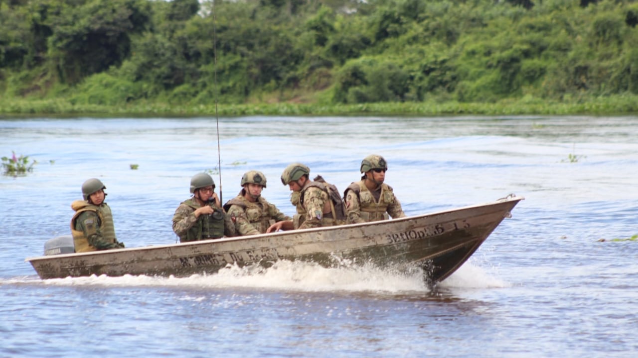 Las fuerzas recrearon escenarios de conflicto en los ríos del continente (Foto: argentina.gob.ar)