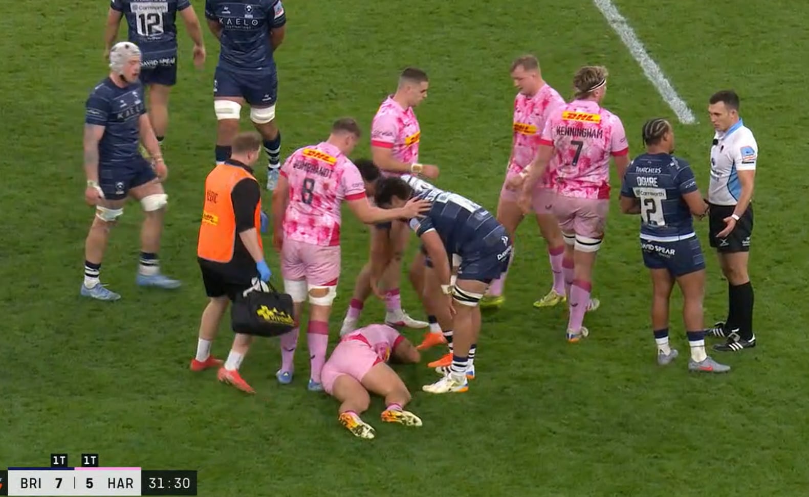 Un tackle letal: el impacto entre dos Pumas en la liga de Inglaterra y los tries argentinos