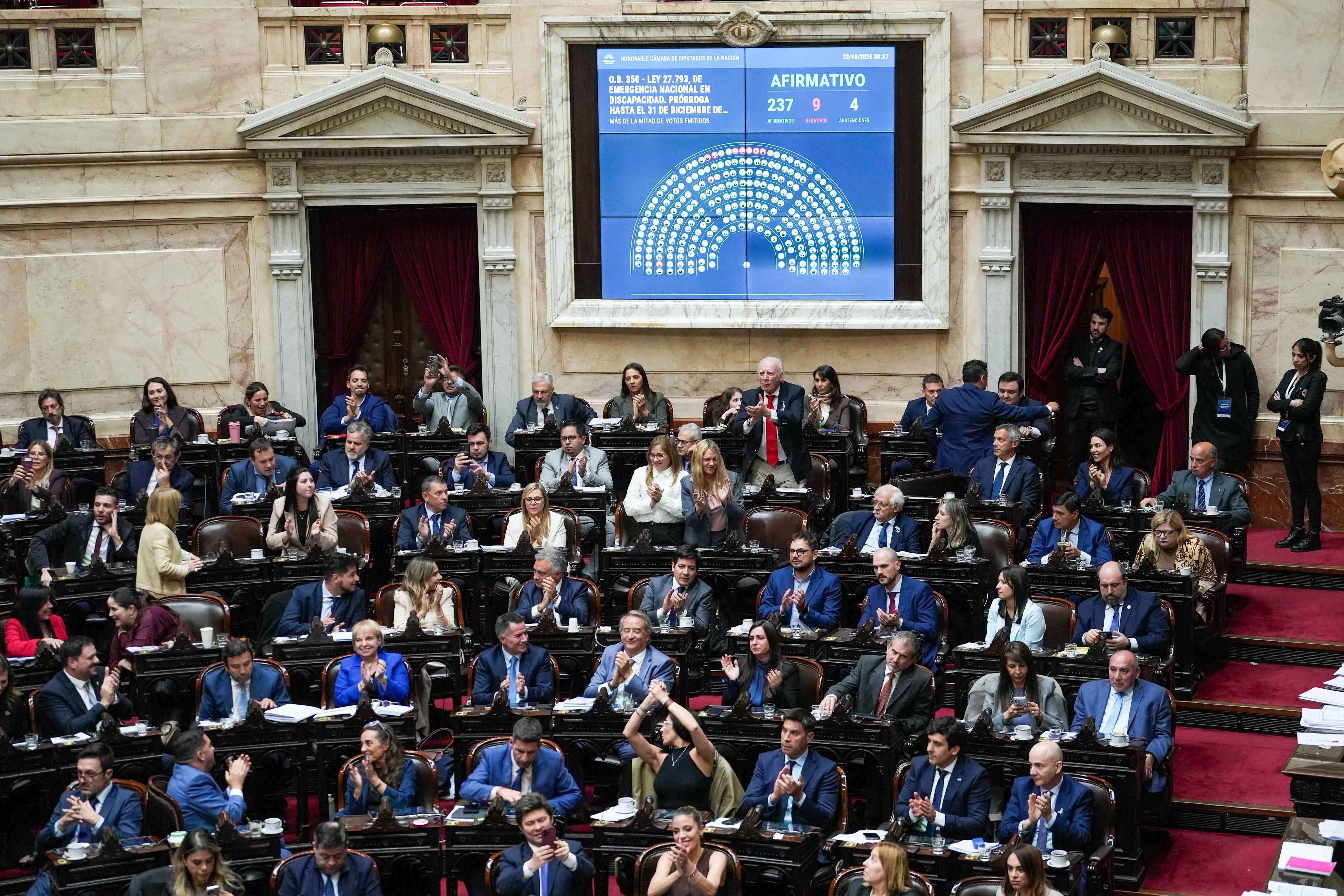 El Gobierno consiguió aprobar su proyecto de discapacidad con el respaldo del peronismo