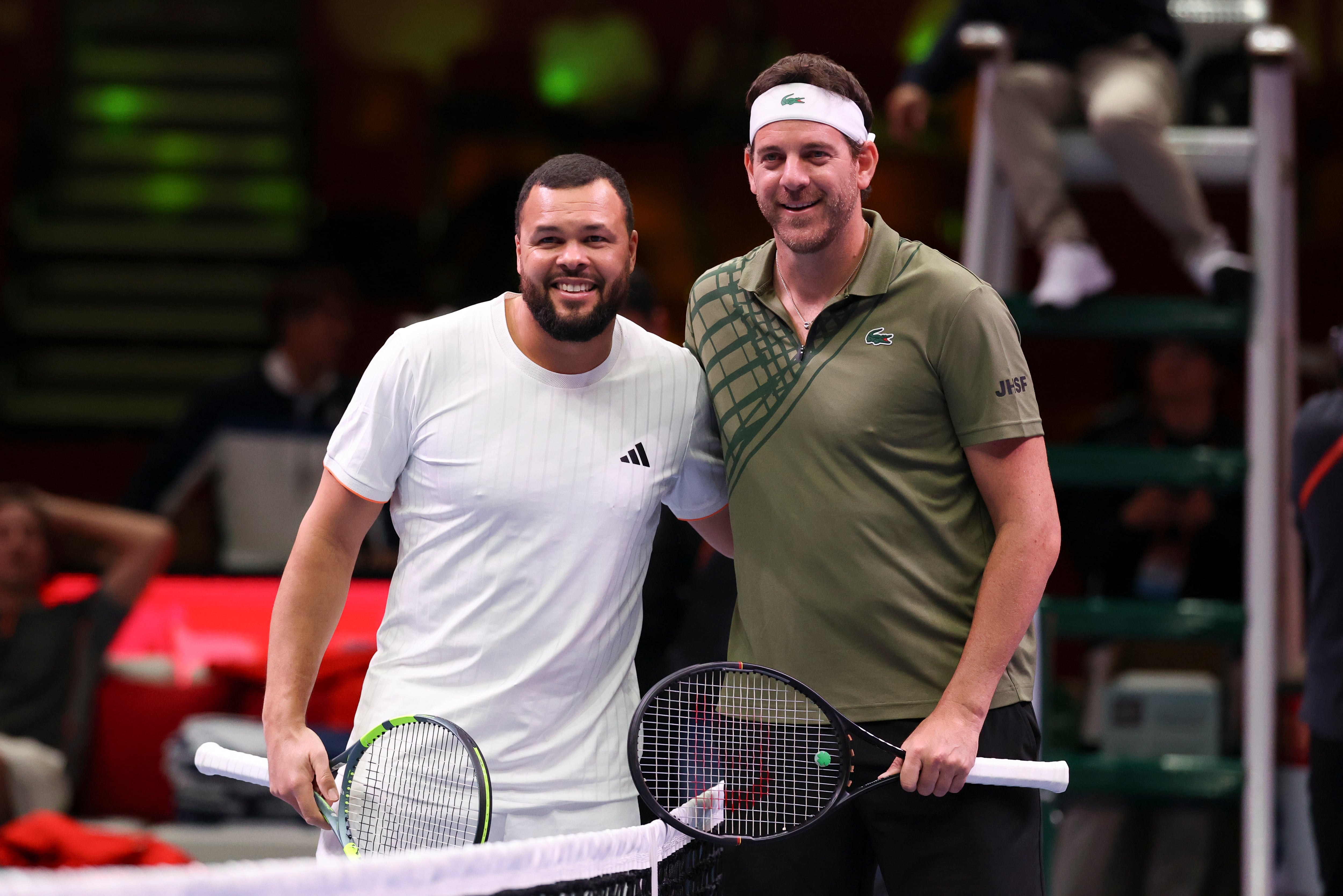 Del Potro y Tsonga volvieron a encontrarse en una cancha después de más de diez años