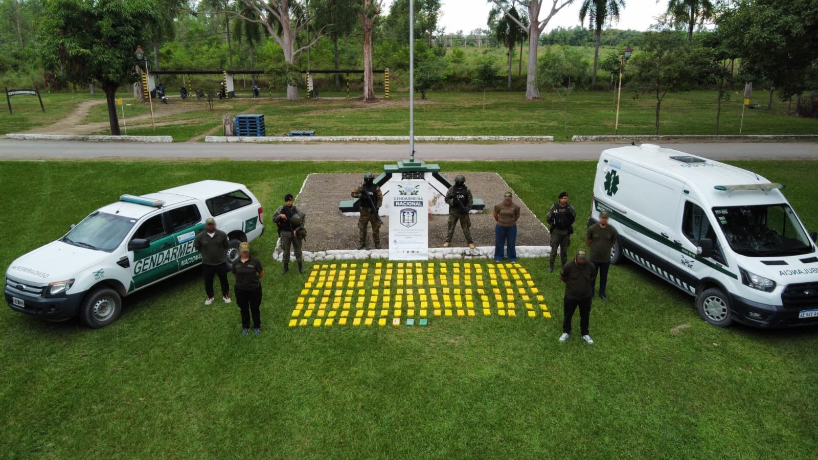 La droga incautada en Colonia Santa Rosa, Salta