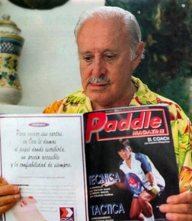 El empresario mexicano Enrique Corcuera, creador del pádel, convirtió una cancha en su casa de Acapulco en el punto de partida de un nuevo deporte