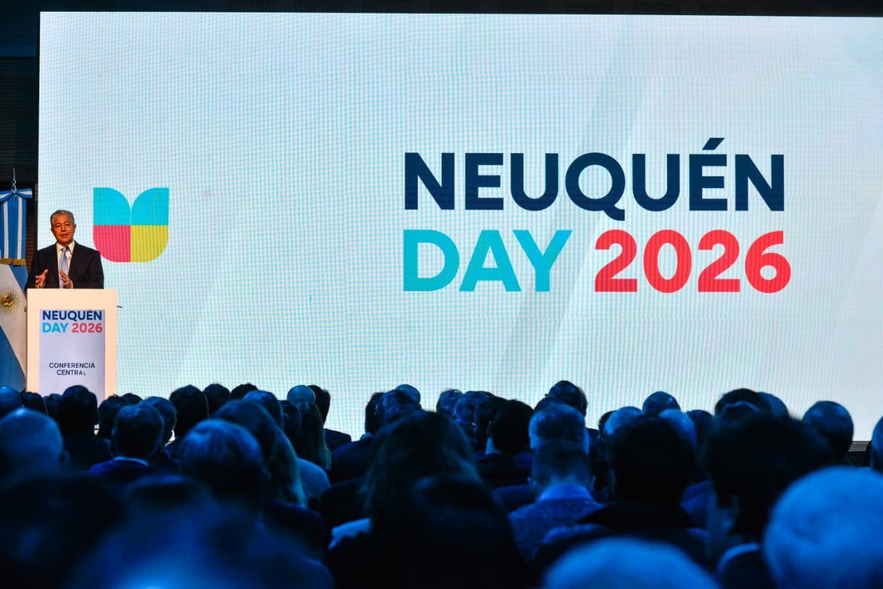 Figueroa, durante su discurso en el Neuquén Day 2026
