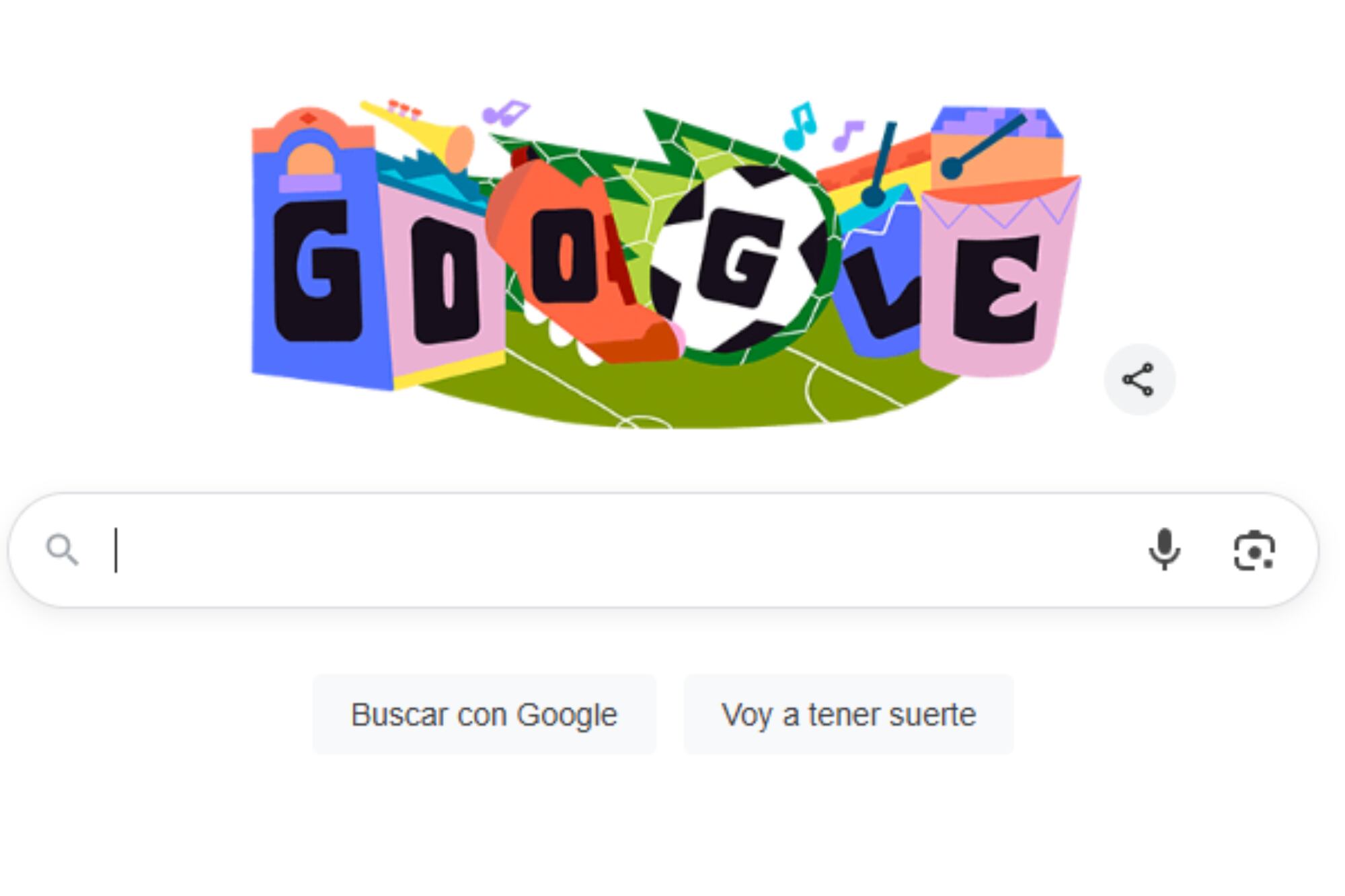 El Doodle que presentó Google para conmemorar el inicio de la Copa América Femenina 2025