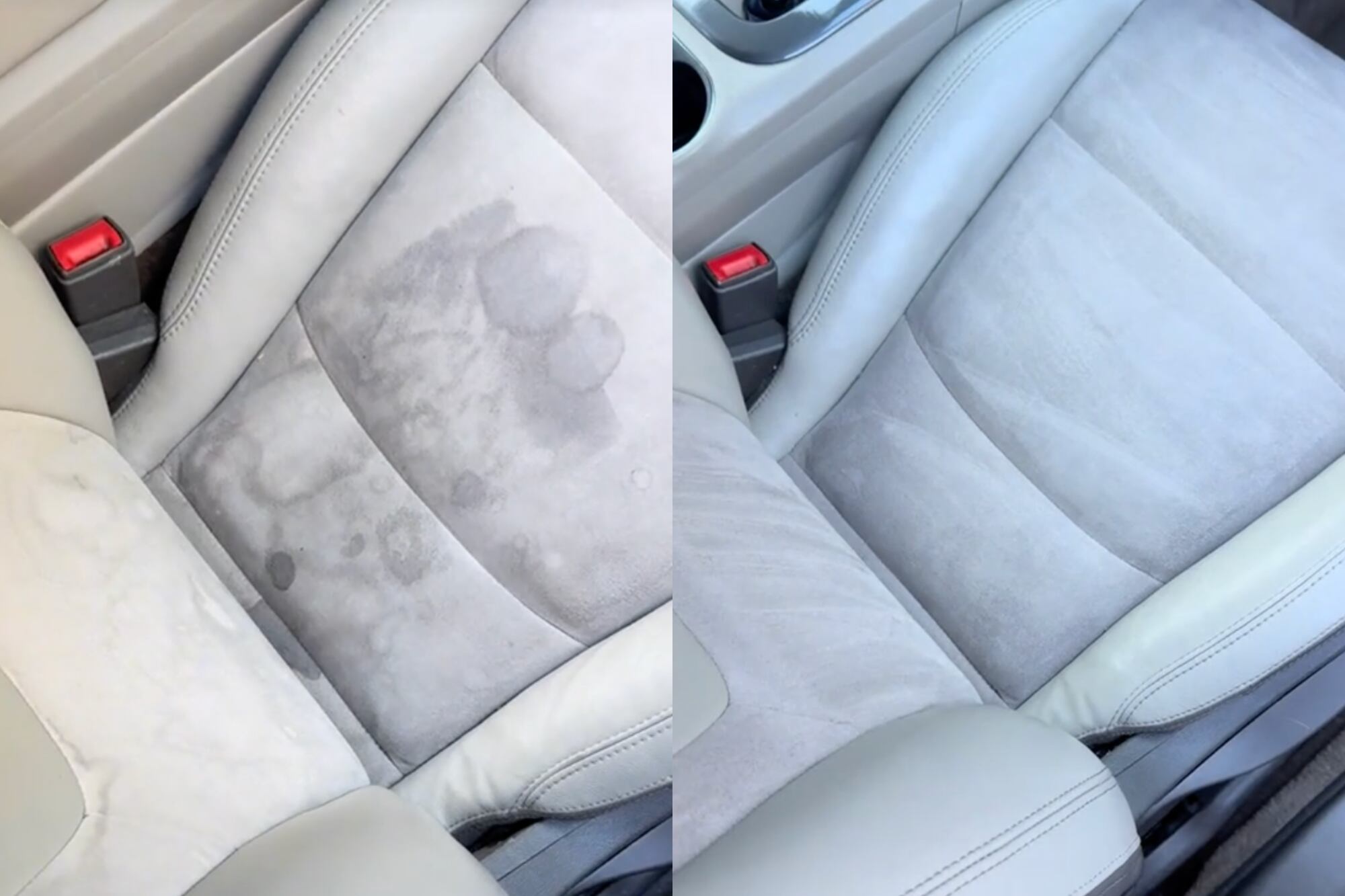 El trabajo incluyó sillones de tela que presentaban un alto nivel de suciedad