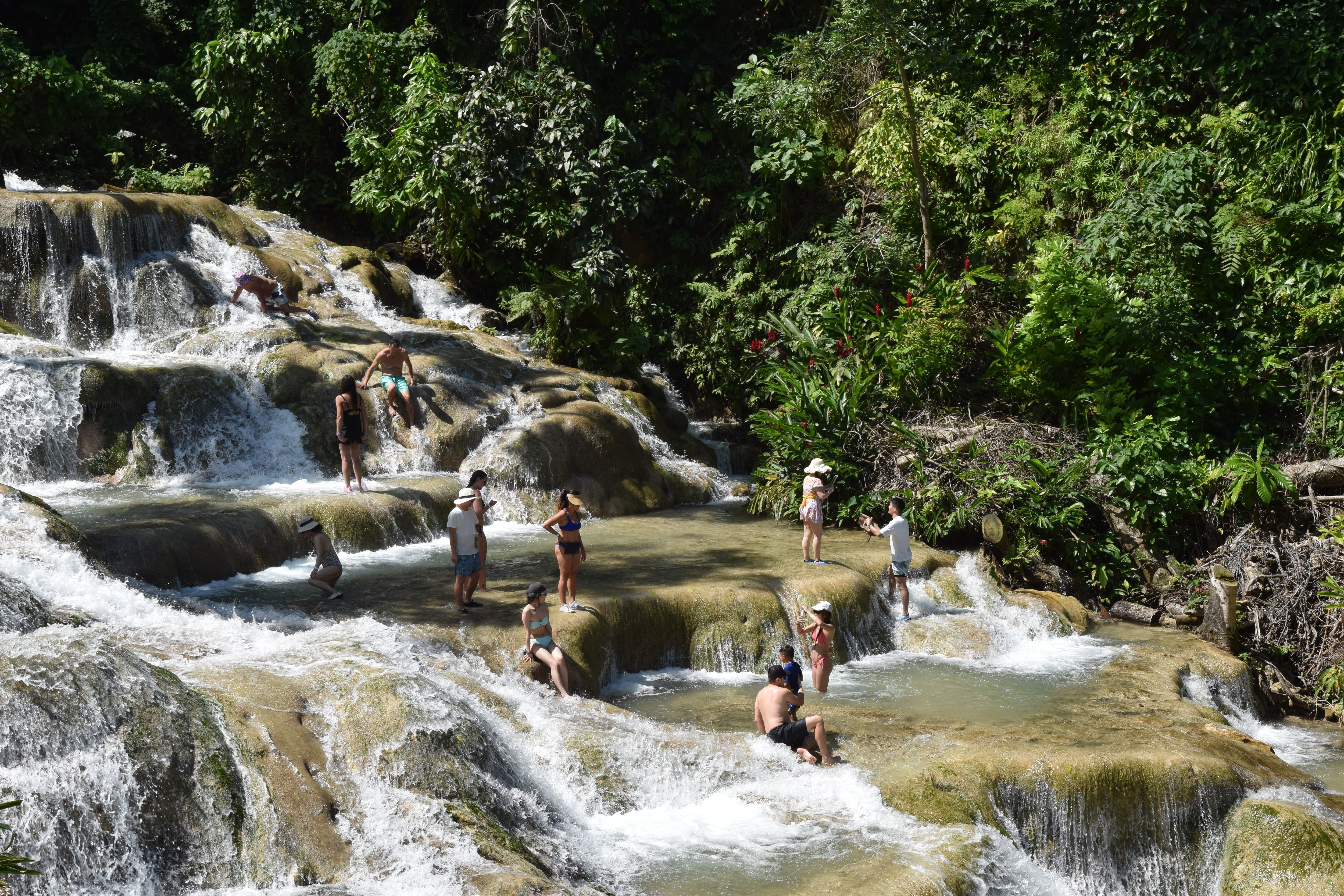 Dunn´s Falls en Ocho Ríos, uno de los principales atractivos de Jamaica
