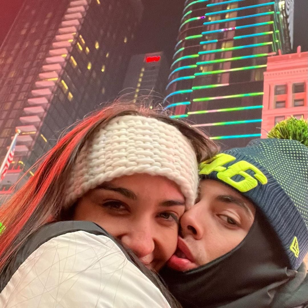 María Becerra y J Rei, enamorados en Nueva York (Foto: Instagram @j.reiii)