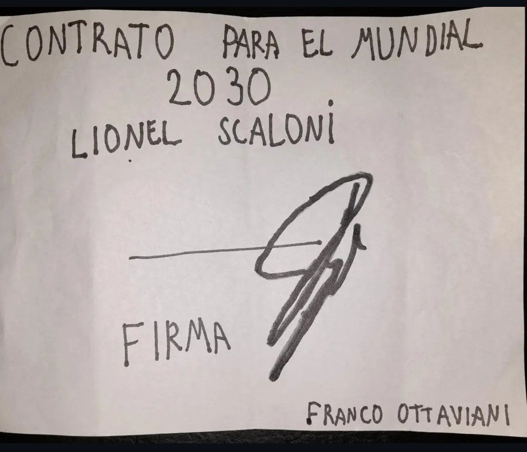 El contrato firmado por Lionel Scaloni para renovar su contrato en la selección argentina