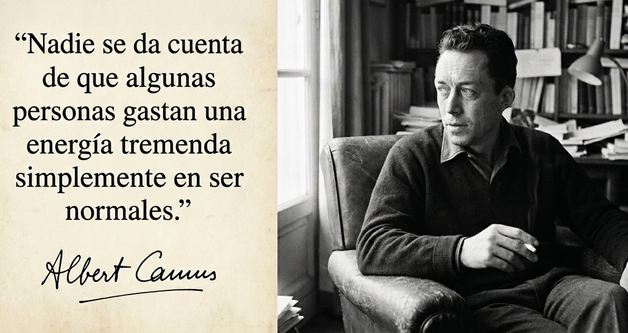 La reflexión de Albert Camus sobre la normalidad se mantiene vigente en 2026