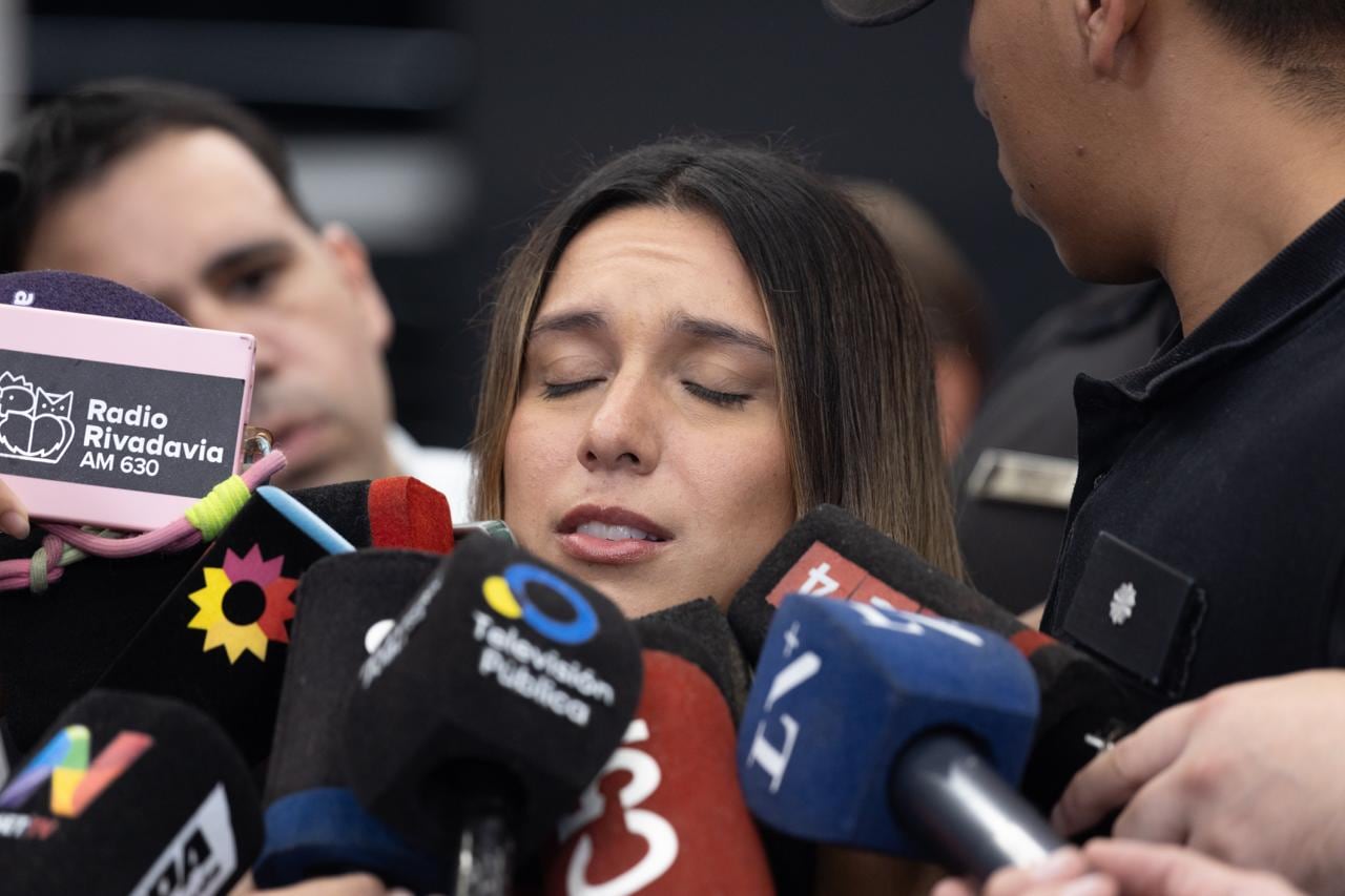 Agostina Páez tras aterrizar en Buenos Aires