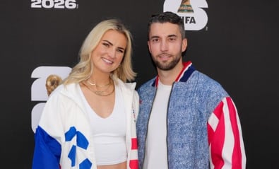 La jugadora de la selección femenina, Lindsey Heaps y su marido, Tyler Heaps, manager de San Diego FC