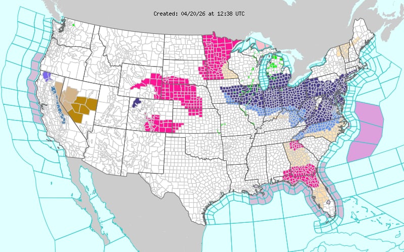 Una fuerte cresta de alta presión traerá temperaturas muy por encima del promedio desde el oeste interior hacia las llanuras del norte y centro