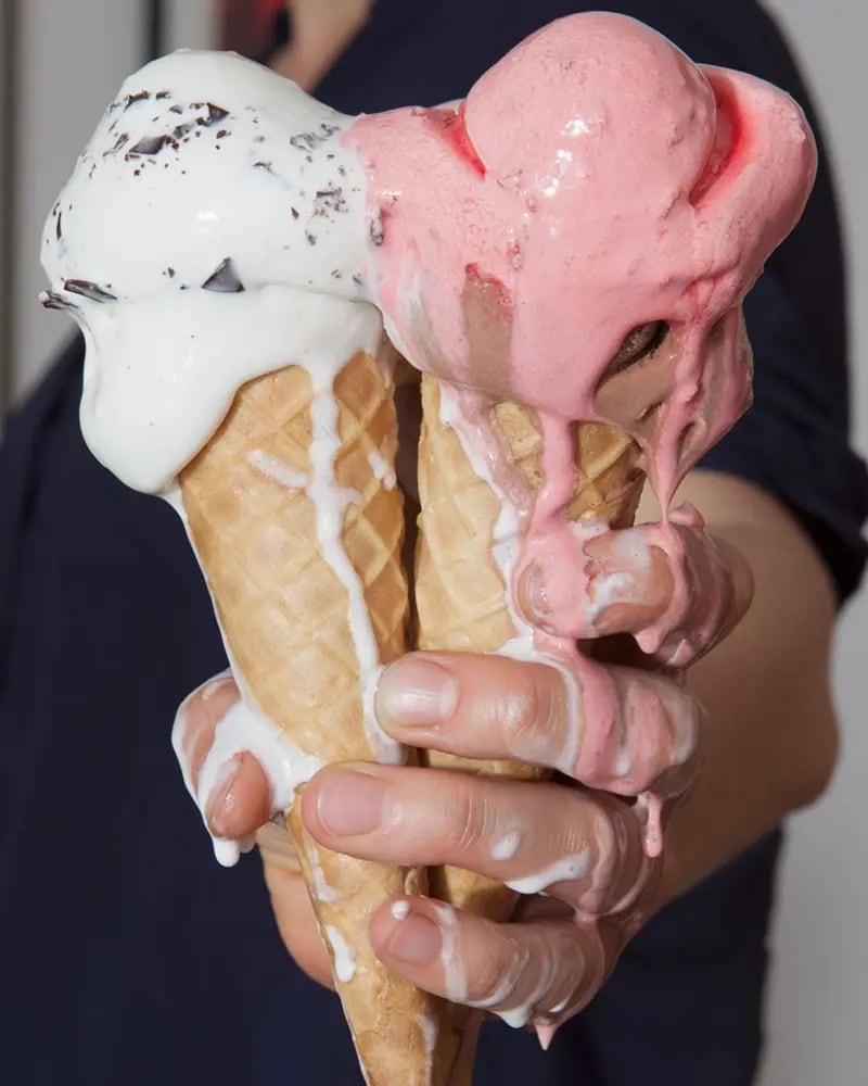 Aunque queramos que el helado se derrita más lentamente, no queremos que se convierta en una masa gomosa