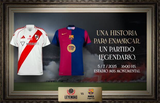 El Partido de Leyendas entre River y Barcelona se iba a jugar el 5 de julio, pero fue reprogramado para este sábado