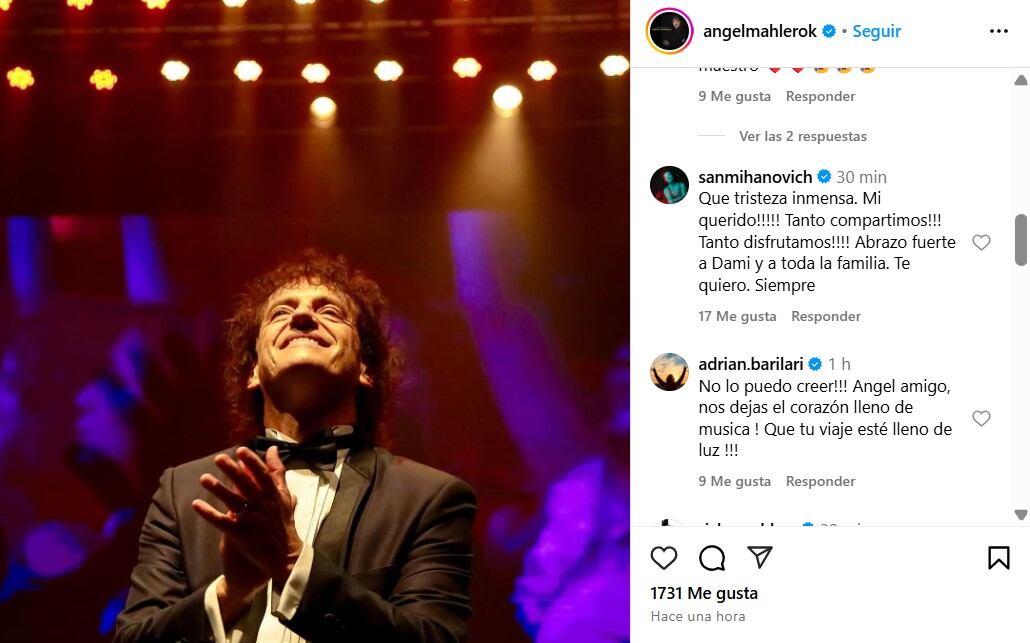 Sandra Mihanovich y Adrián Barilari despidieron a Ángel Mahler