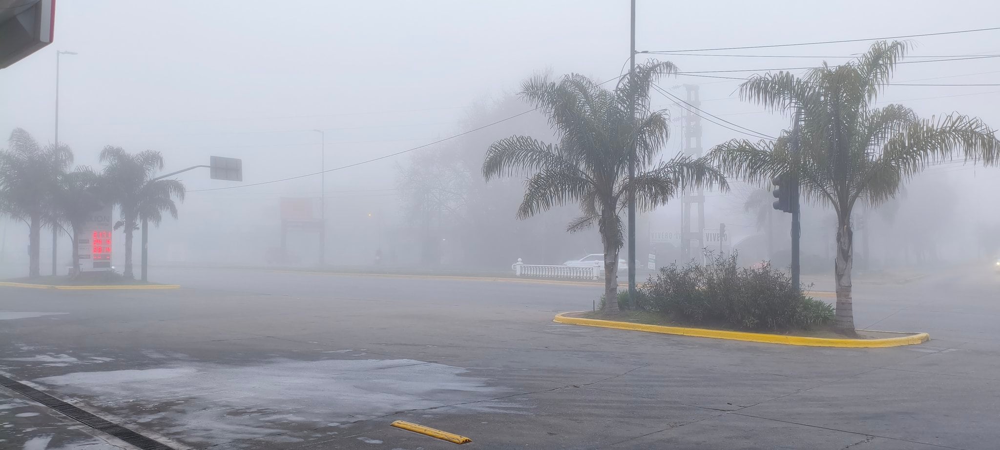 El AMBA amaneció con una gran niebla (X: @Juan_Hypnos)