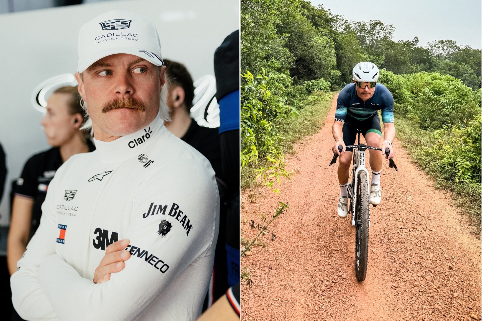 Valtteri sorprendió a todos el pasado lunes cuando, al terminar de competir en el Gran Premio de Bahréin, se subió a una bicicleta para realizar un recorrido de tres días hasta la próxima competición