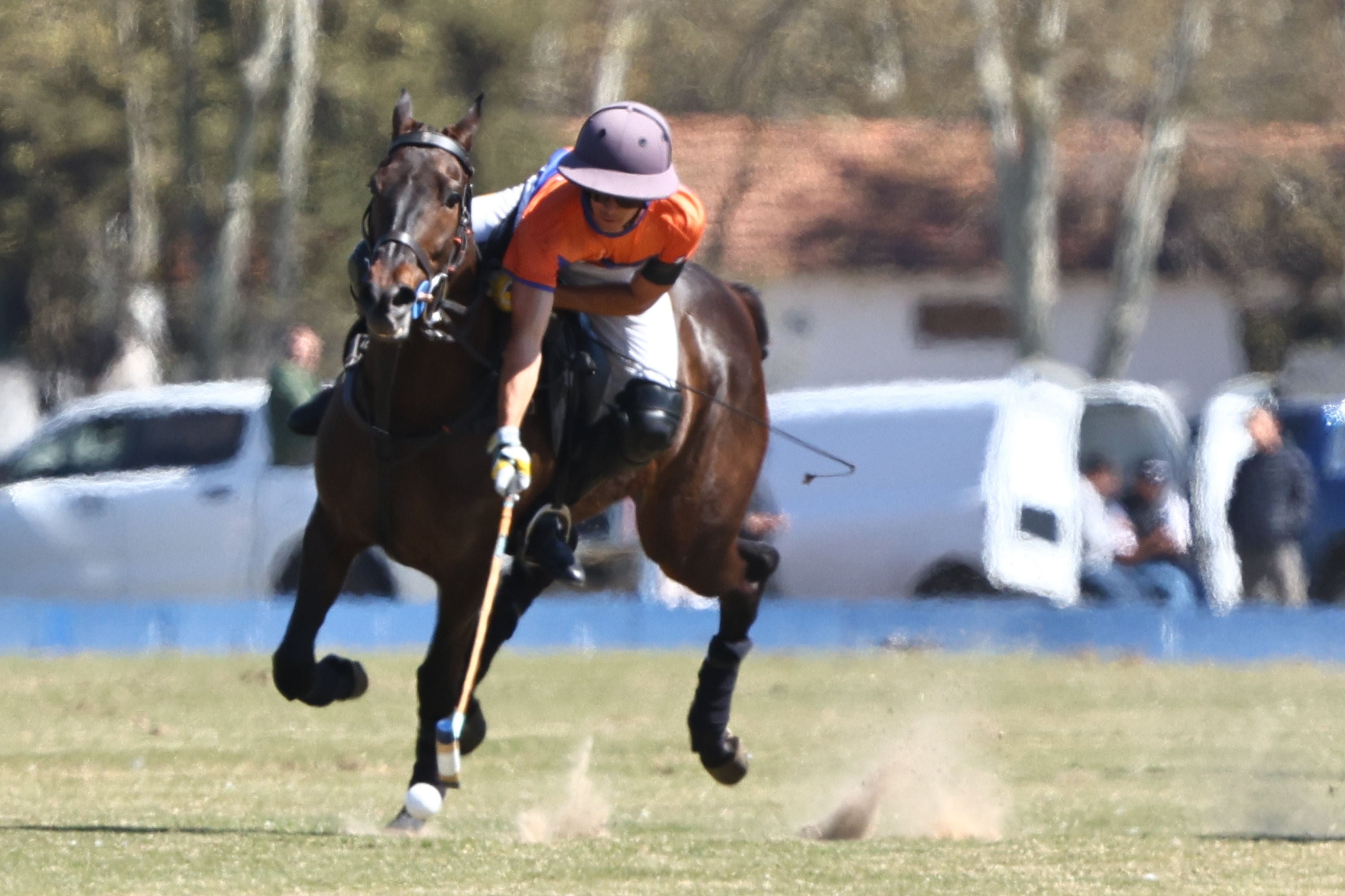 Rufino Bensadón, delantero de Las Monjitas, que definirá el Abierto de Jockey Club de polo contra La Irenita en San Isidro.