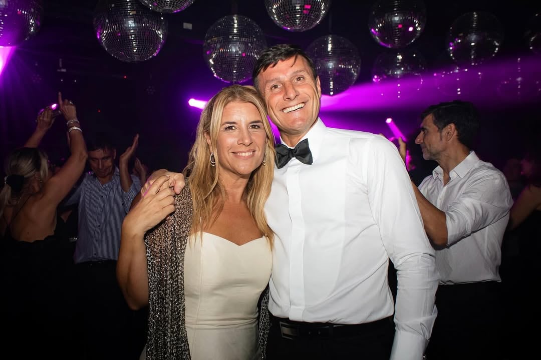 El sorprendente evento que realizaron por su aniversario de bodas (Foto: Instagram @javierzanetti)