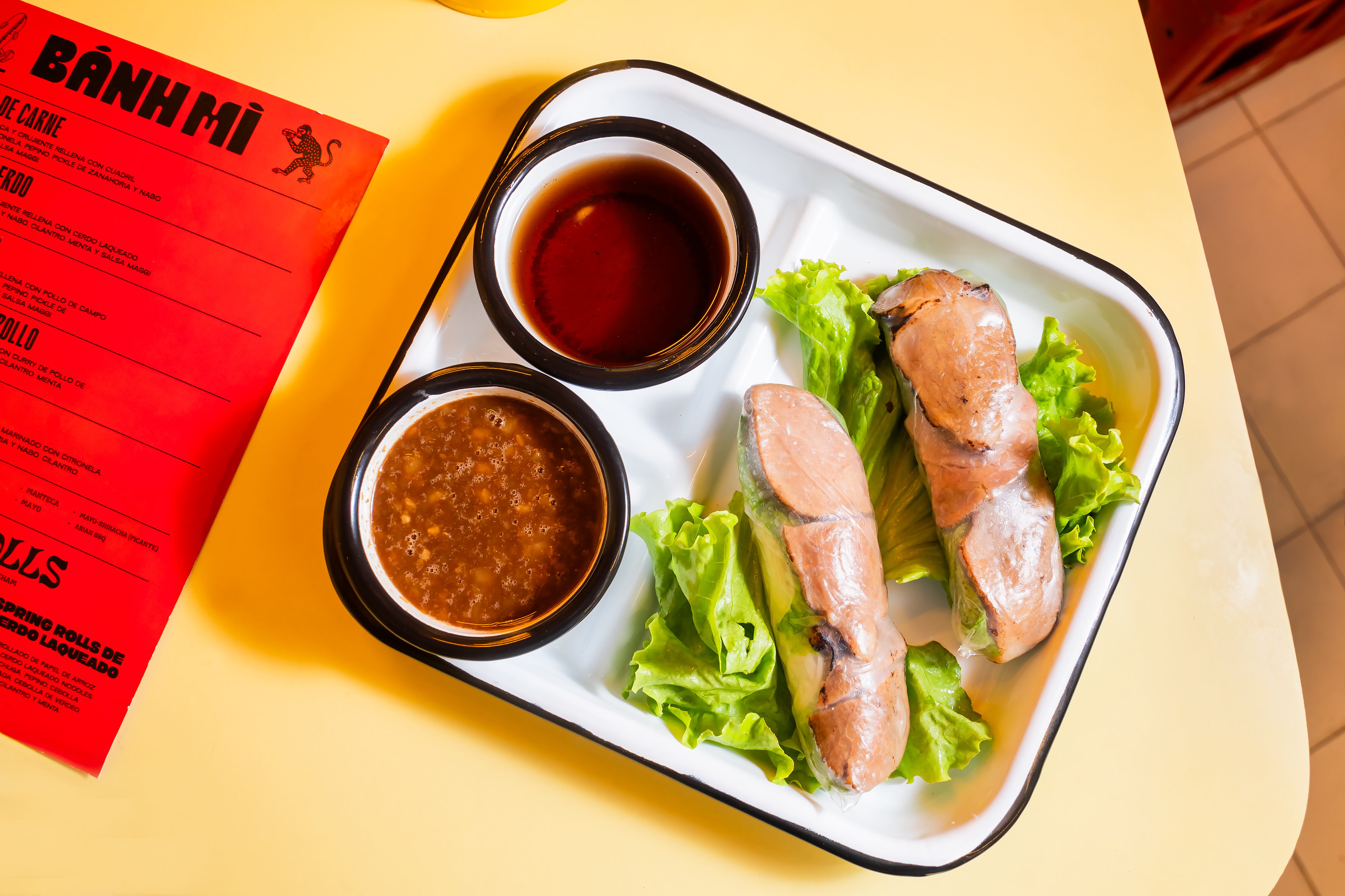 Los spring rolls tienen varios rellenos