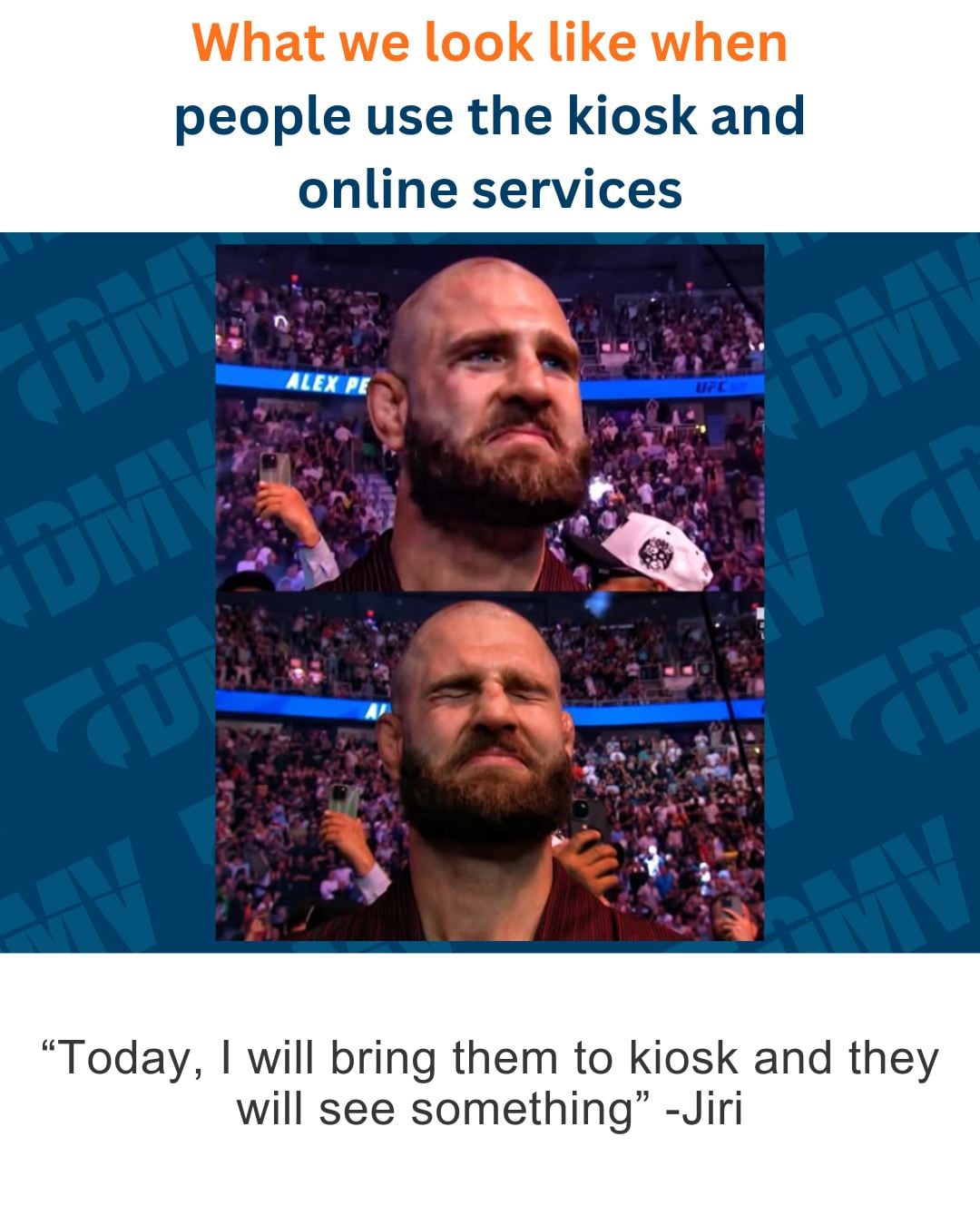 En sus redes sociales, el DMV publica memes sobre la alegría que les da que los ciudadanos utilicen los servicios en línea (Facebook/Nevada DMV)