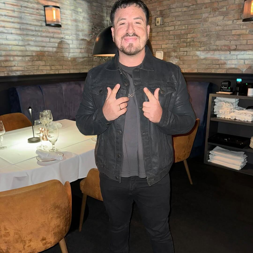 Fede Bal en el restaurante de pastas de Miami donde
