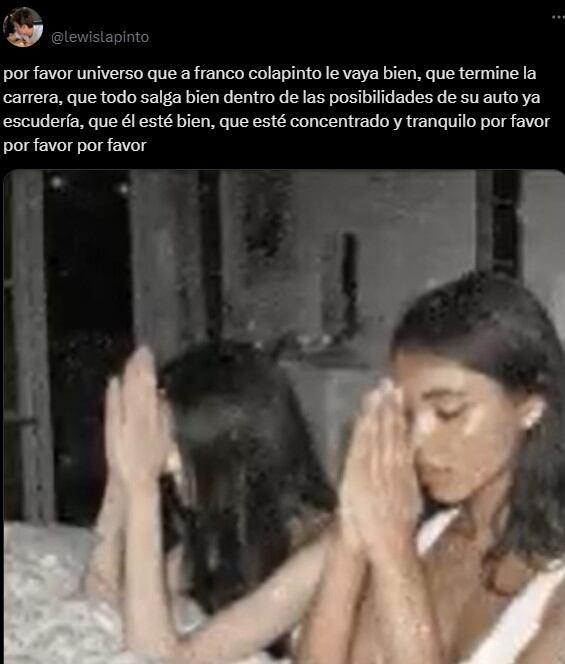 Los mejores memes de la vuelta de Franco Colapinto a la Fórmula 1