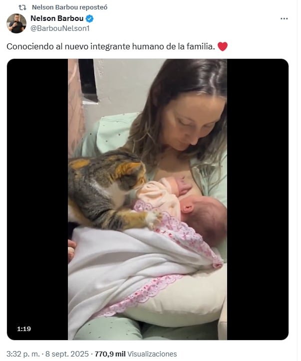 El posteo de Nelson que rápidamente se viralizó en X