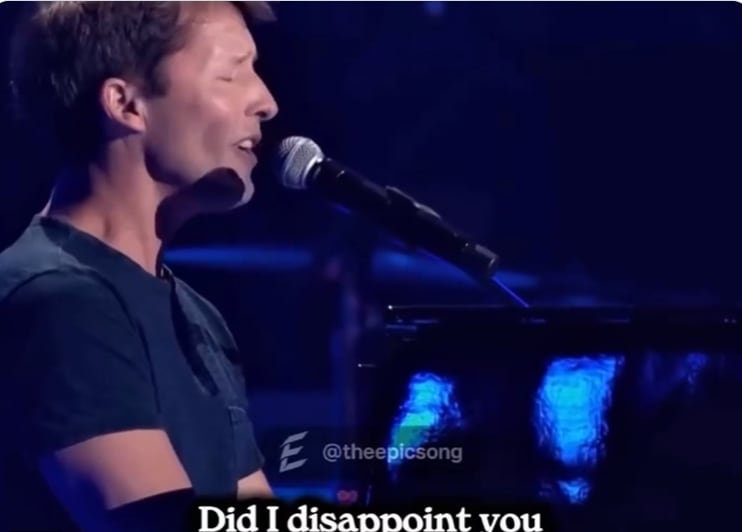 James Blunt sorprendió a todos al interpretar “Goodbye My Lover”