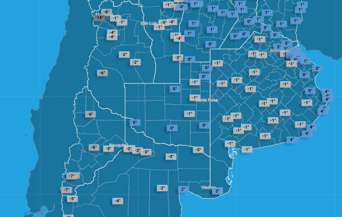 Advierten por una ola polar en los primeros días de julio con chances de nevadas en Buenos Aires