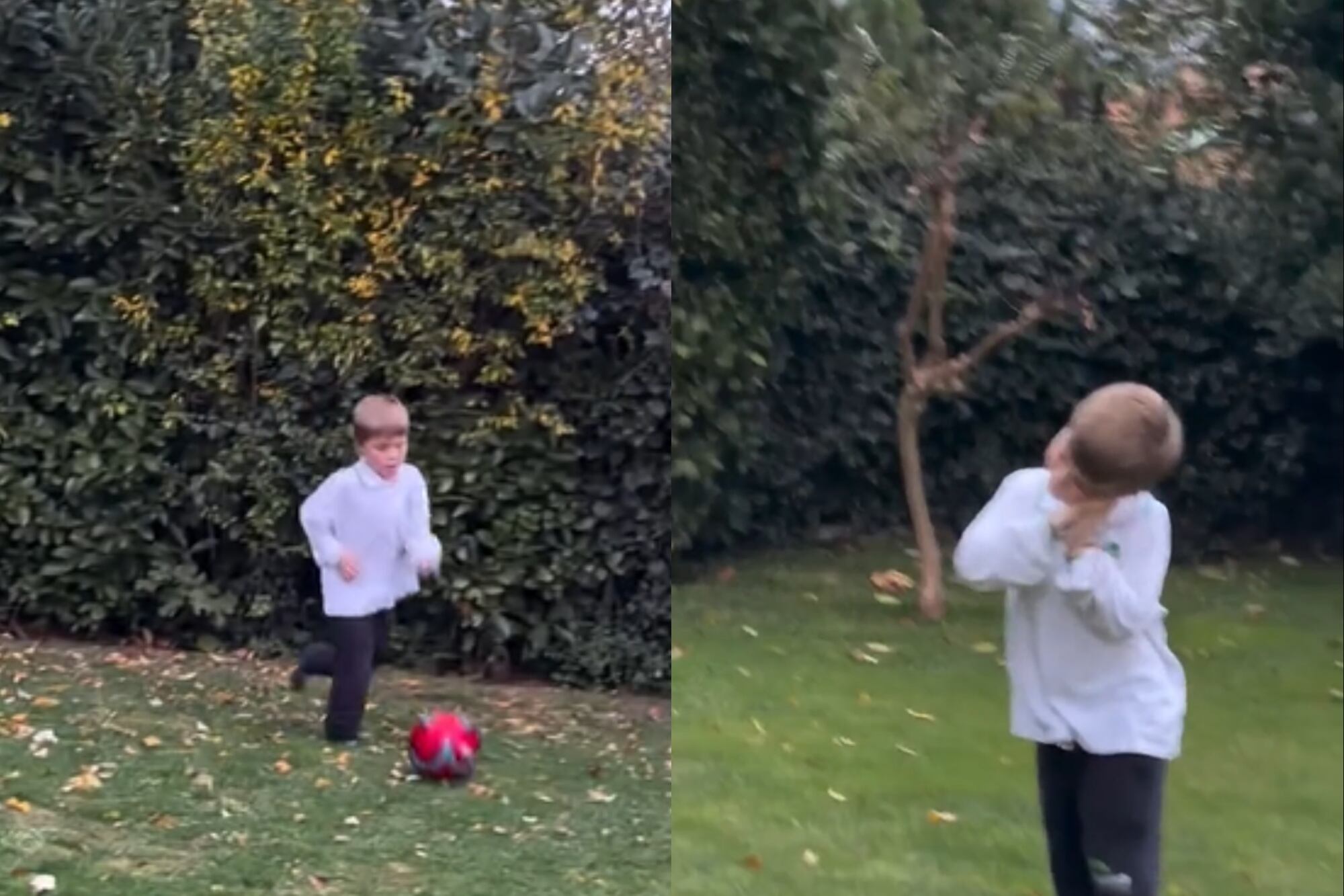 Tras marcar su gol, Amancio festejó como Mauro Icardi (Foto: Captura de video / @sangrejaponesa)