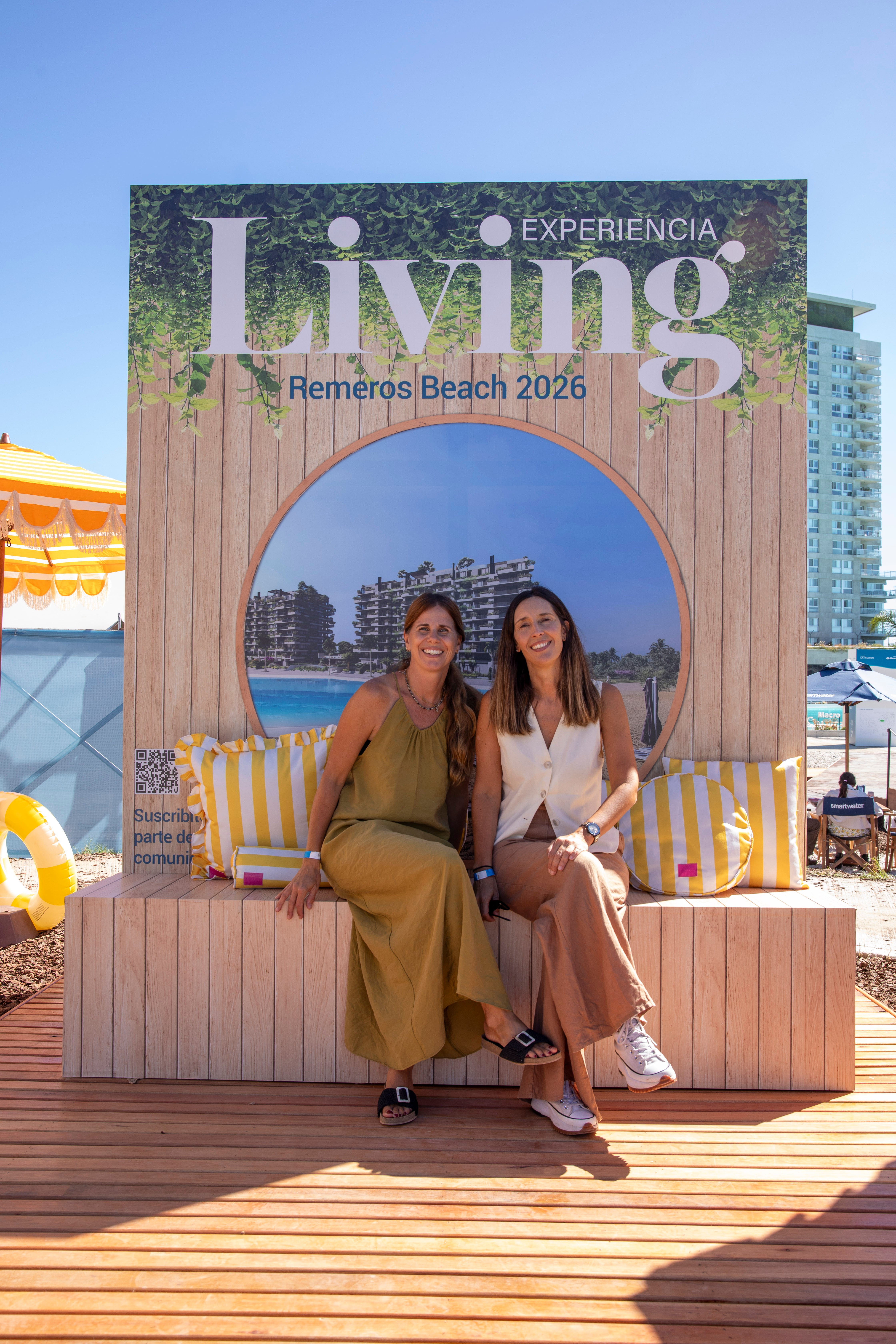 Mirá las fotos de la inauguración de Experiencia Living en Remeros Beach 14 Priscila Ciambrone, de Estudio Pretoria y la arquitecta Cecilia Fidanza, participante de Experiencia Living 2023