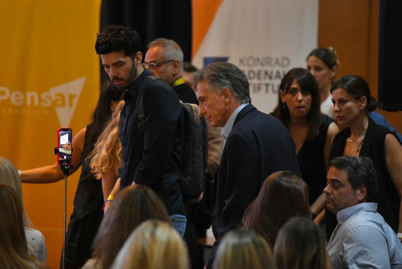 Mauricio Macri, en su última aparición pública