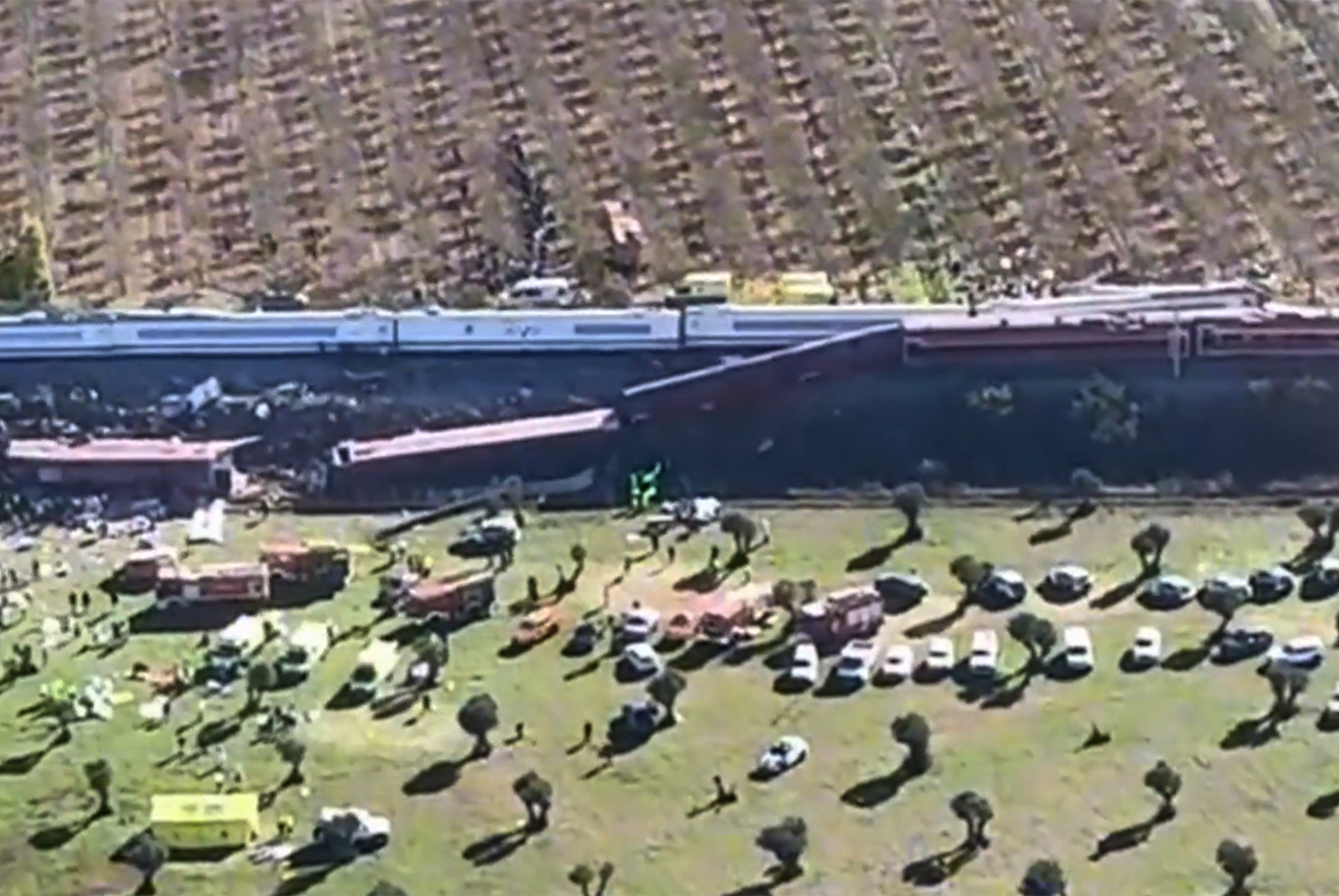 El impactante choque de trenes en Urda, Toledo
