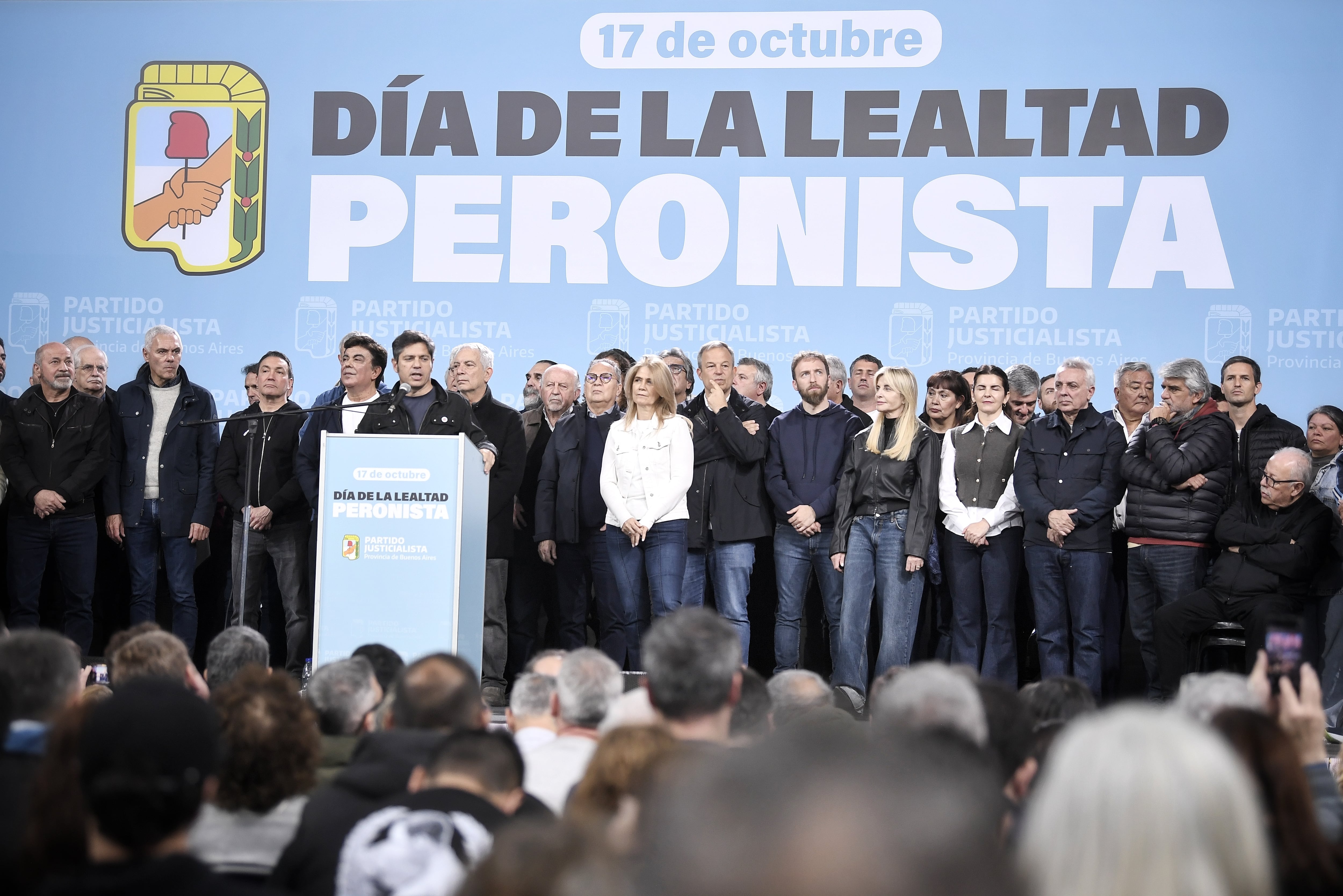 Kicillof encabezó el Día de la Lealtad junto a Magario y Espinoza en La Matanza