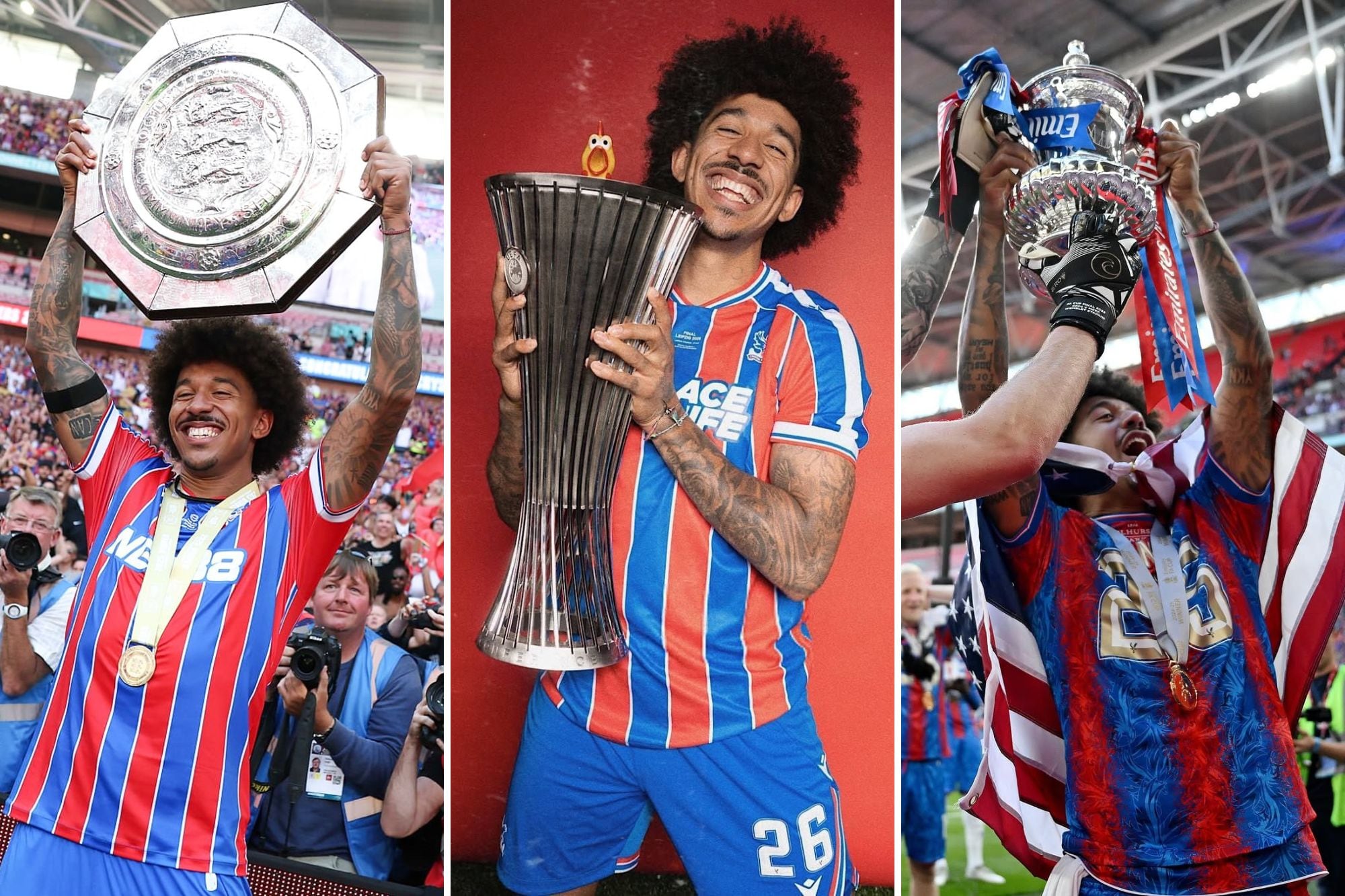 Chris Richards hizo historia con la camiseta de Crystal Palace y ya levantó tres títulos