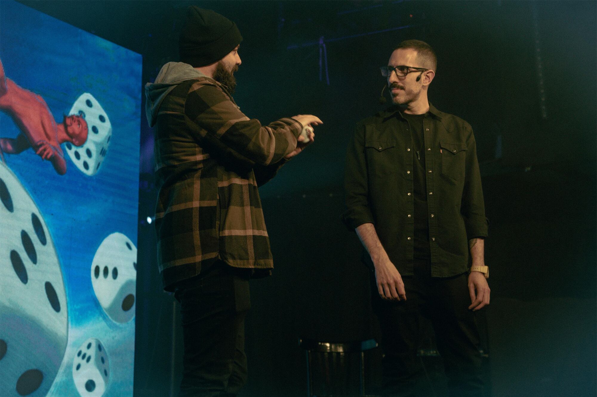 Adrián Lacroix en una de sus presentaciones