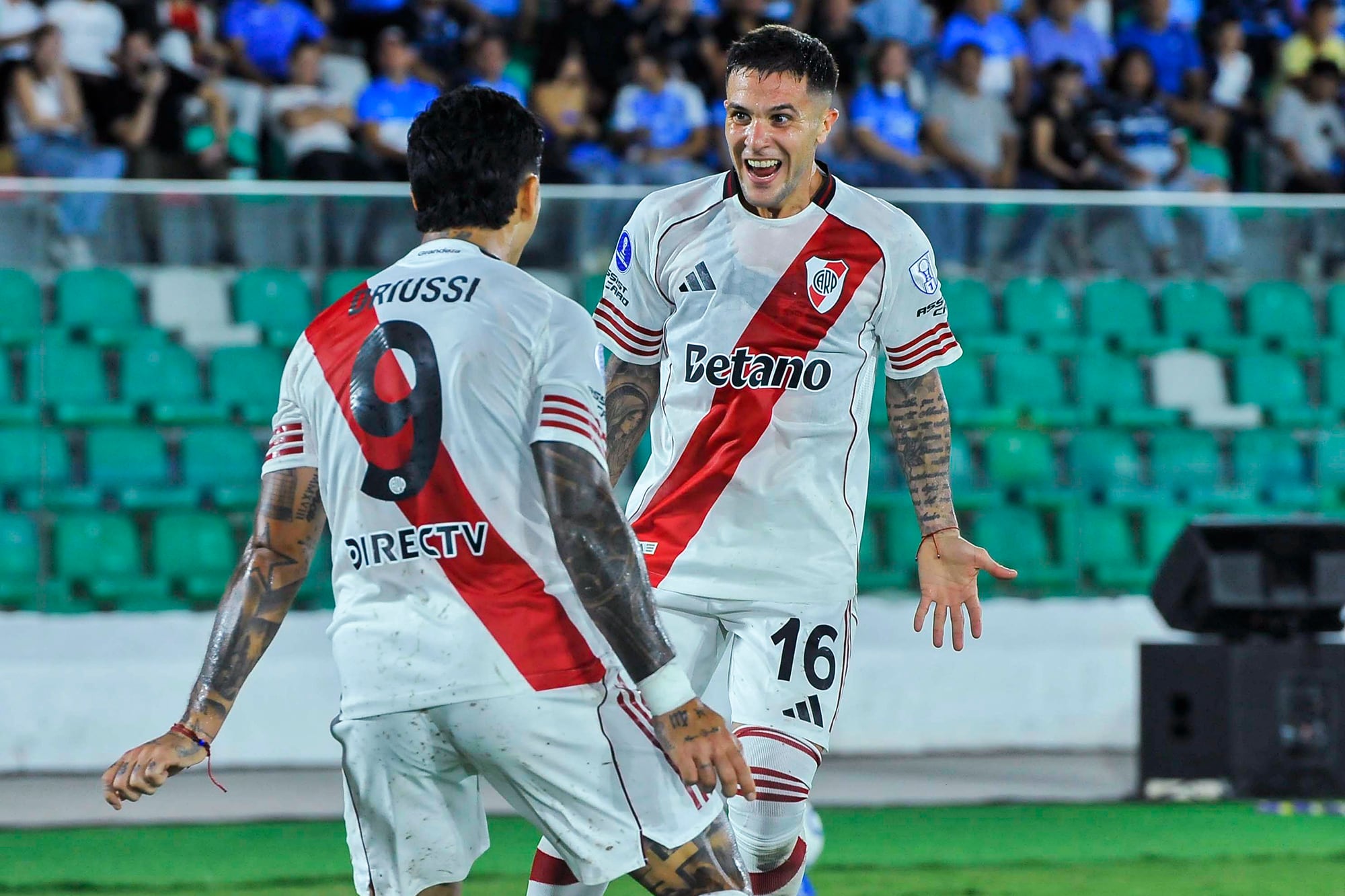 River abrió el marcador a los 35' del primer tiempo, a través de Sebastián Driussi